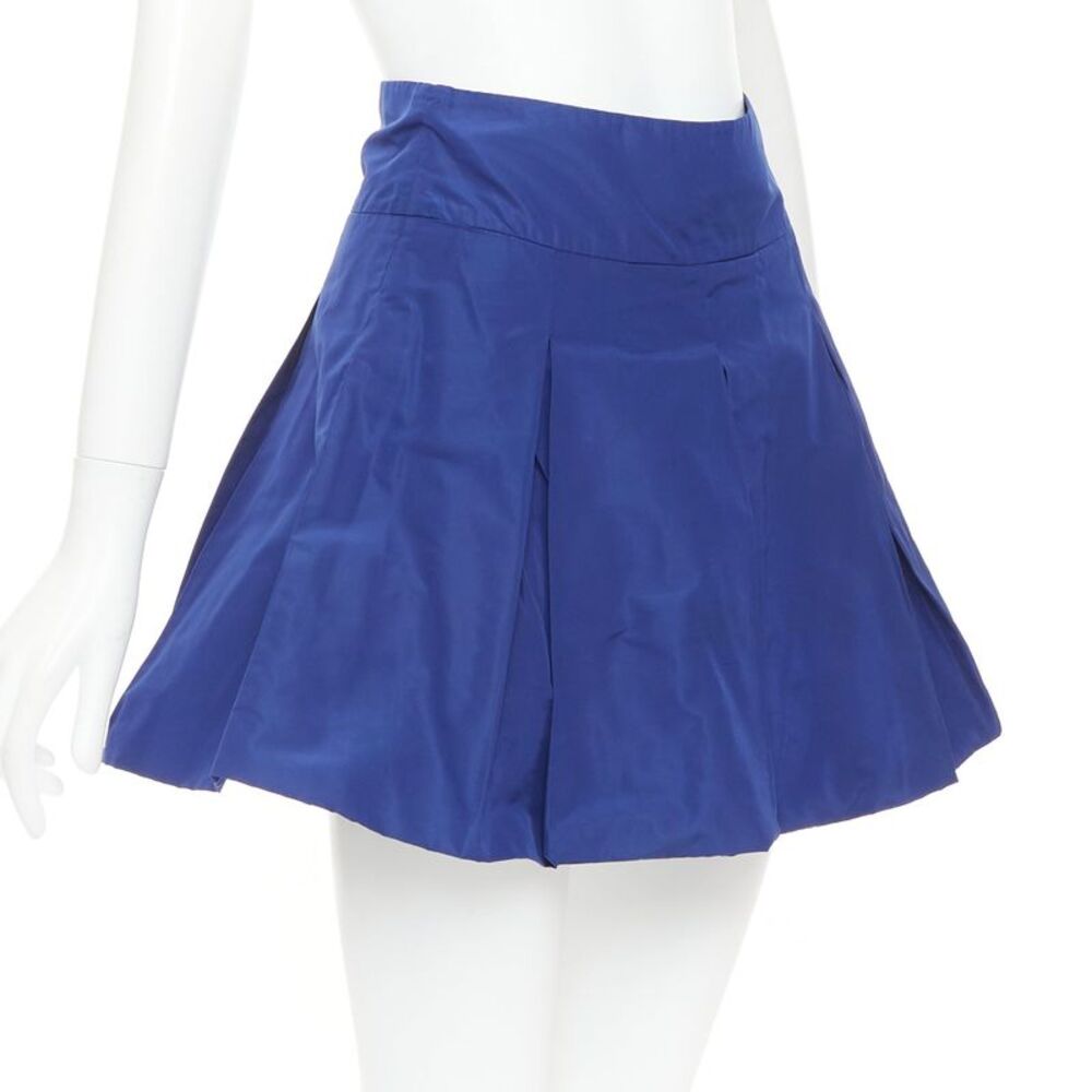 Miu Miu 2006 Nylon Box Pleat Mini Skirt